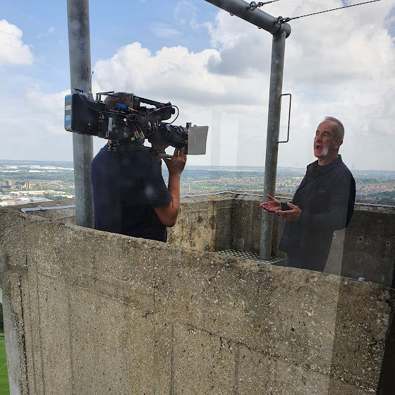 Kevin McCloud at the National Lift Tower