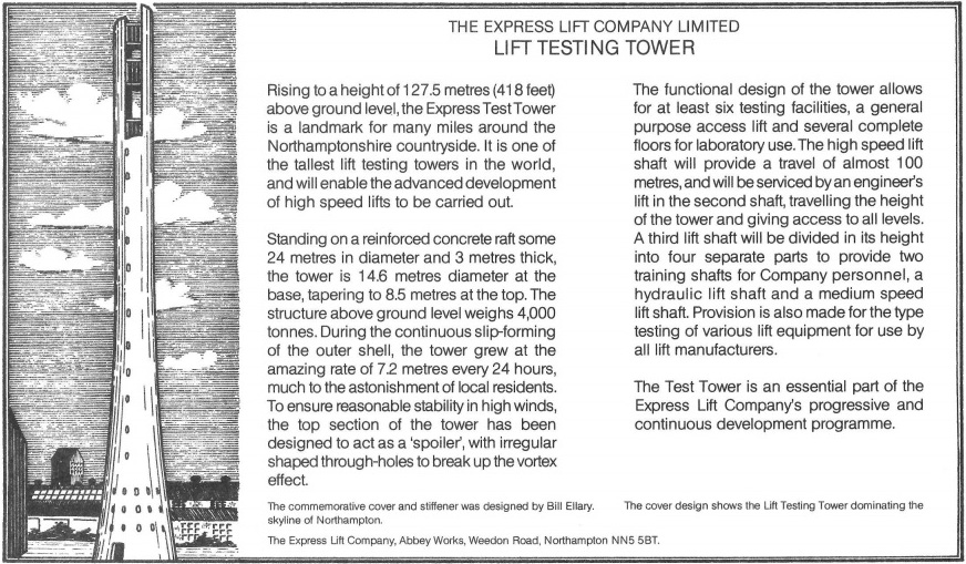 Newspaper article about the National Lift Tower